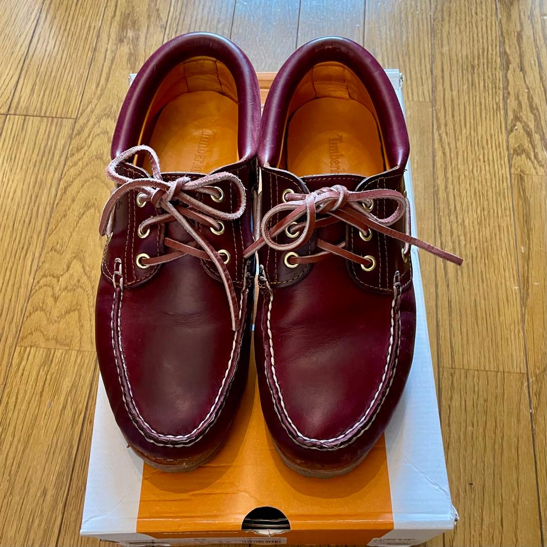 Timberland 3EYE US8.5 / 26.5cm バーガンディ