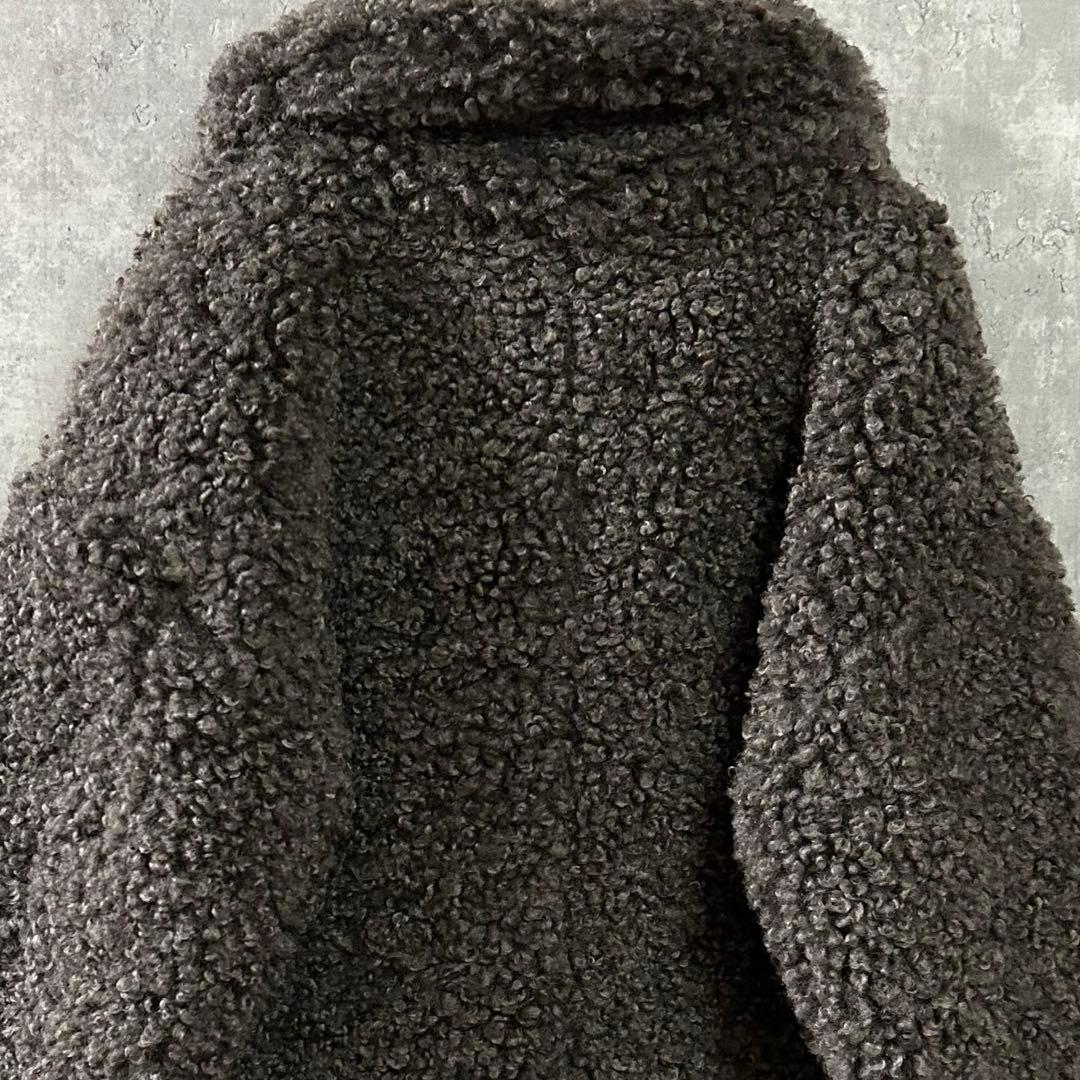 NOLLEY'S ノーリーズフェイクシープファーショートブルゾン/華やか/美品