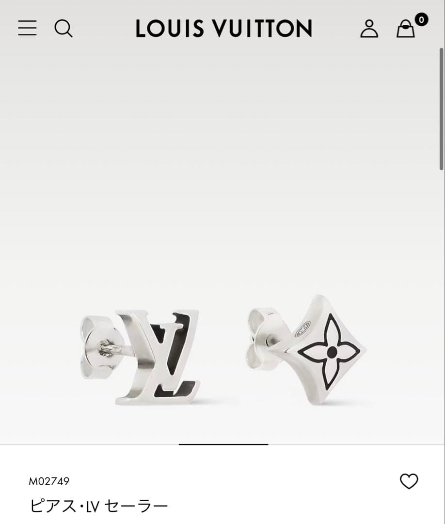 Louis Vuitton ピアス・LV セーラー　モノグラム（片耳）