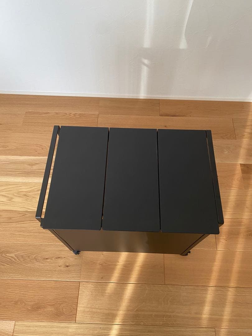 山崎実業　蓋付き目隠し　分別ダストワゴン タワー 3分別 tower ゴミ箱