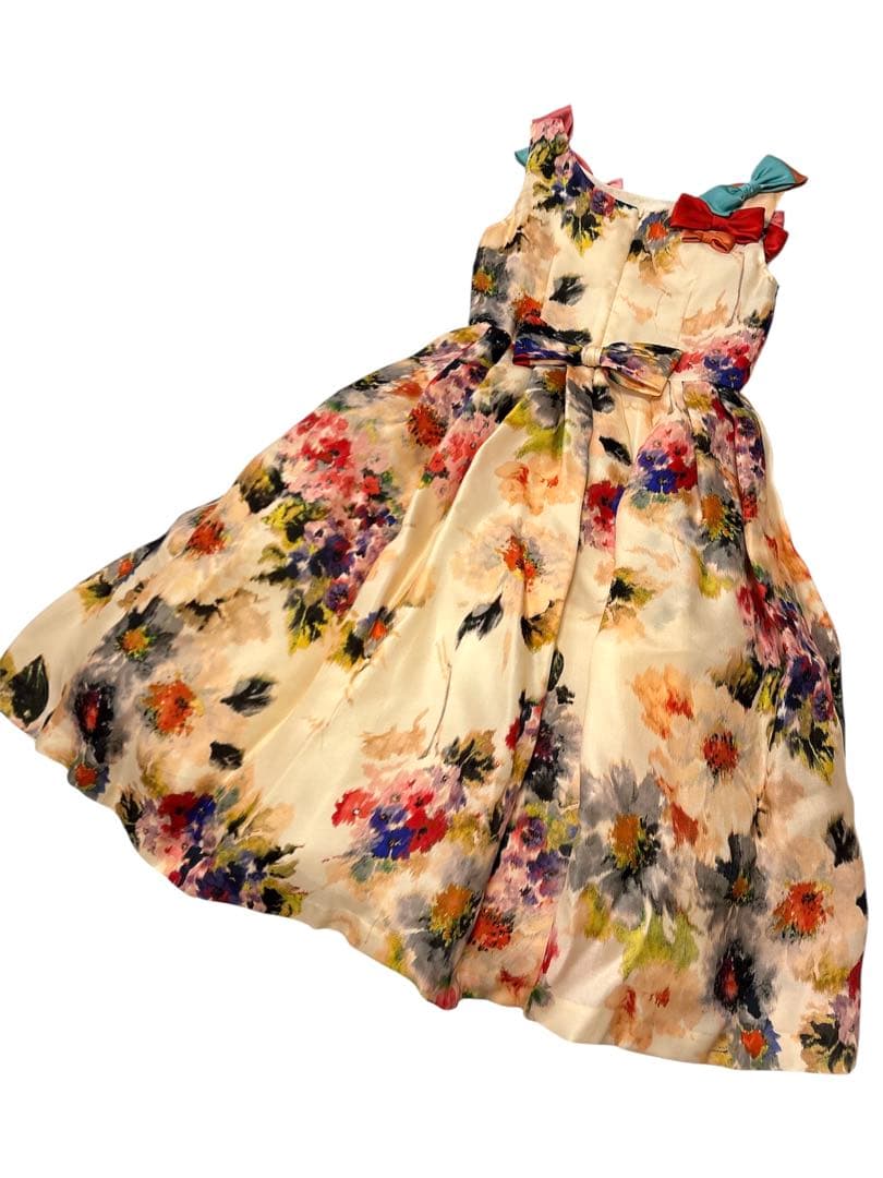 メゾピアノ mezzo piano 140 ドレス　発表会　リボン