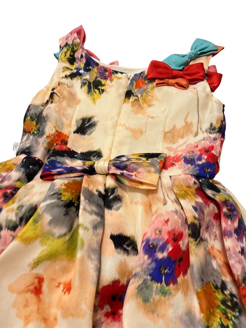 メゾピアノ mezzo piano 140 ドレス　発表会　リボン