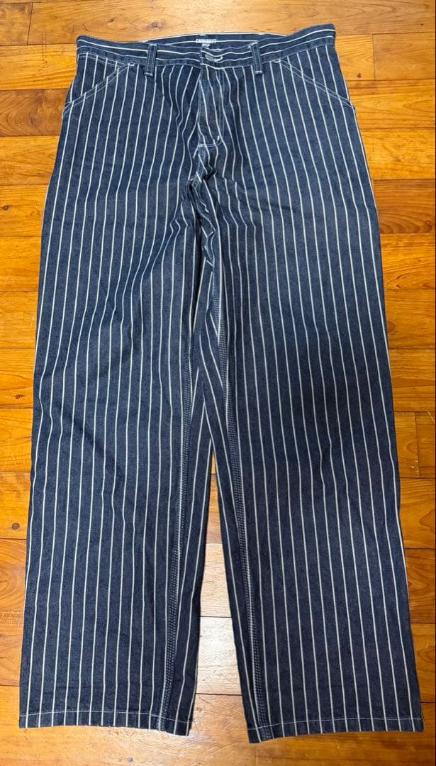 carhartt wip カーハート シングルニーパンツ ヒッコリー