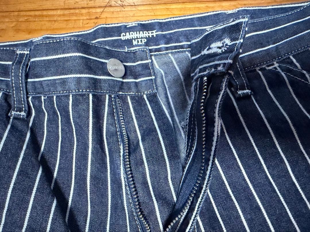 carhartt wip カーハート シングルニーパンツ ヒッコリー