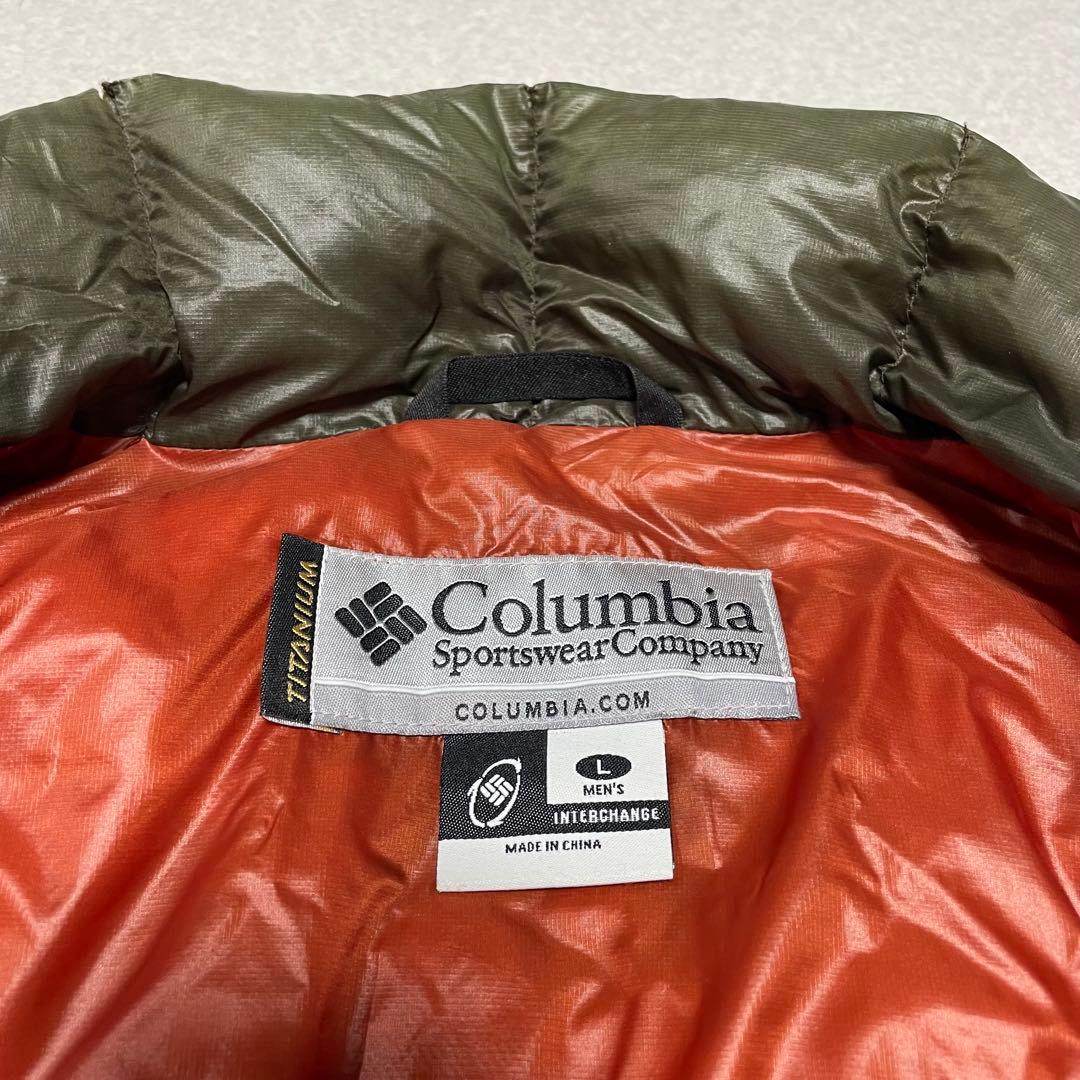 コロンビア　パフダウン　ダウンジャケット　クレイターレイク　ブラウン　tech