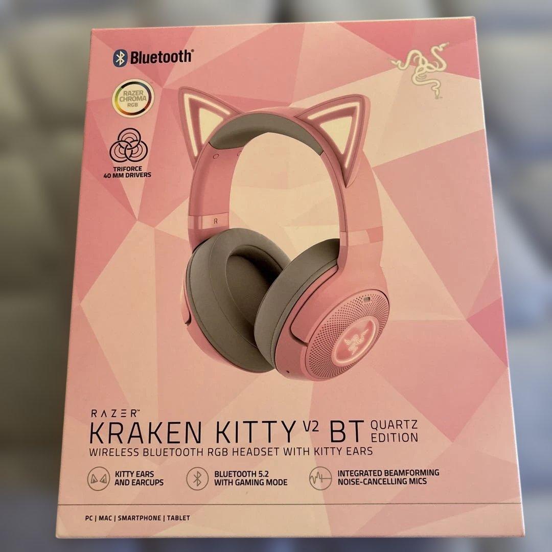 ヘッドホン RAZER Kraken Kitty V2 BT Quartz Pink