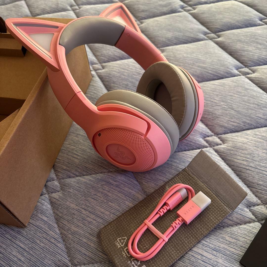 ヘッドホン RAZER Kraken Kitty V2 BT Quartz Pink