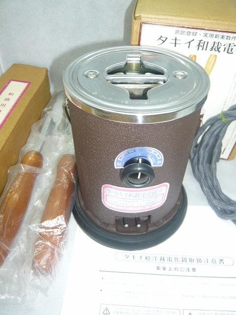 本体新品完全未使用　 タキイ和裁電化鏝 和裁コテ　和裁こて　鏝２本付