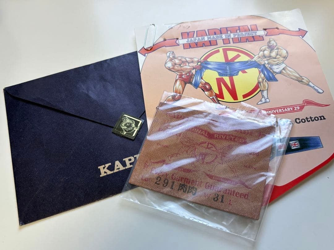 コラボ/デニム/キン肉マン/キャピタル/ジーンズ/限定/W31/赤耳/箱付/別注