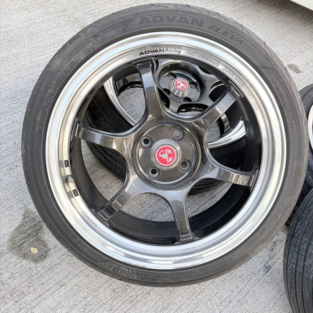 ADVAN RG-D2 17インチ 7.5J＋35 PCD98 ４穴 アバルト