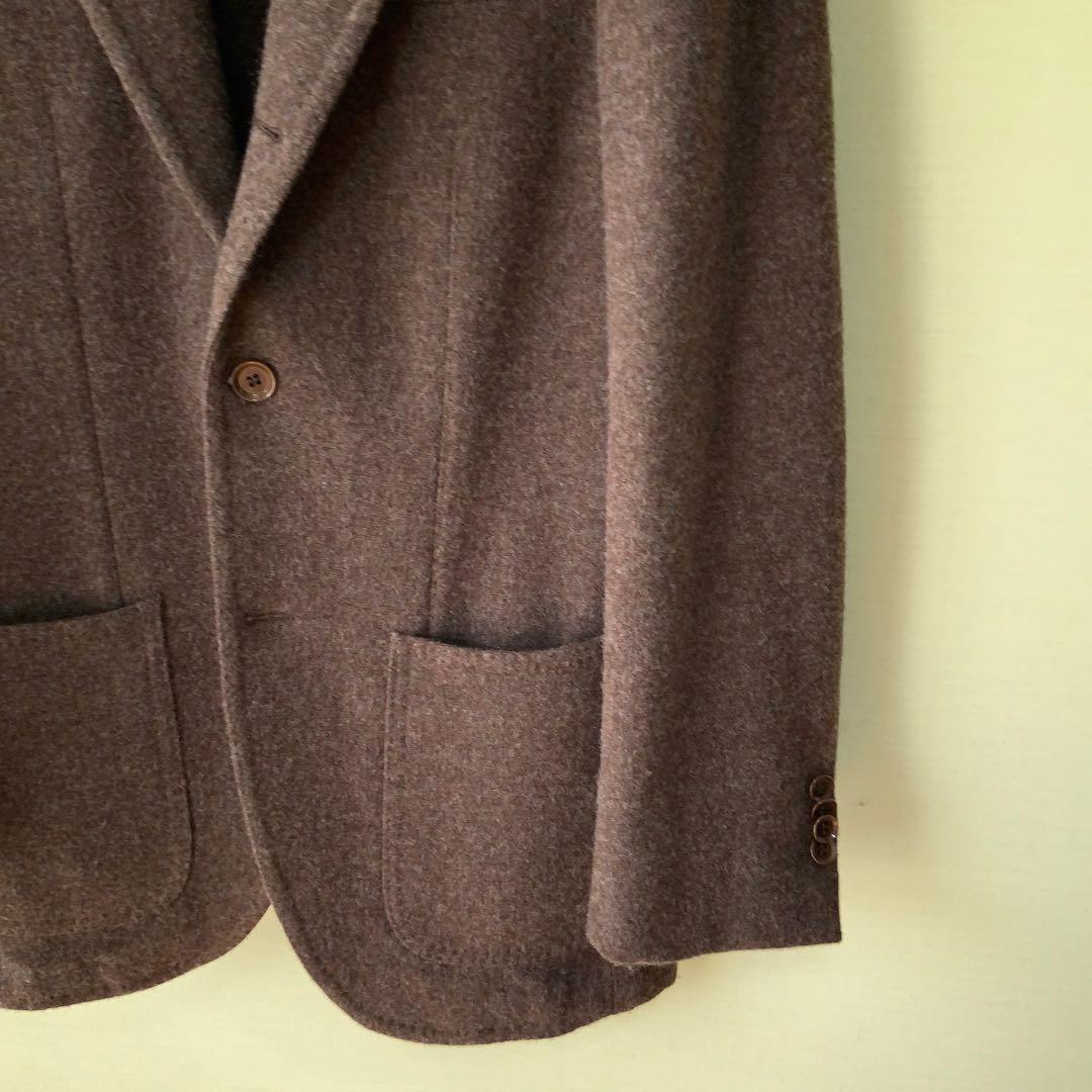 RING JACKETリングヂャケット ウールジャケット46クリーミーワッフル茶