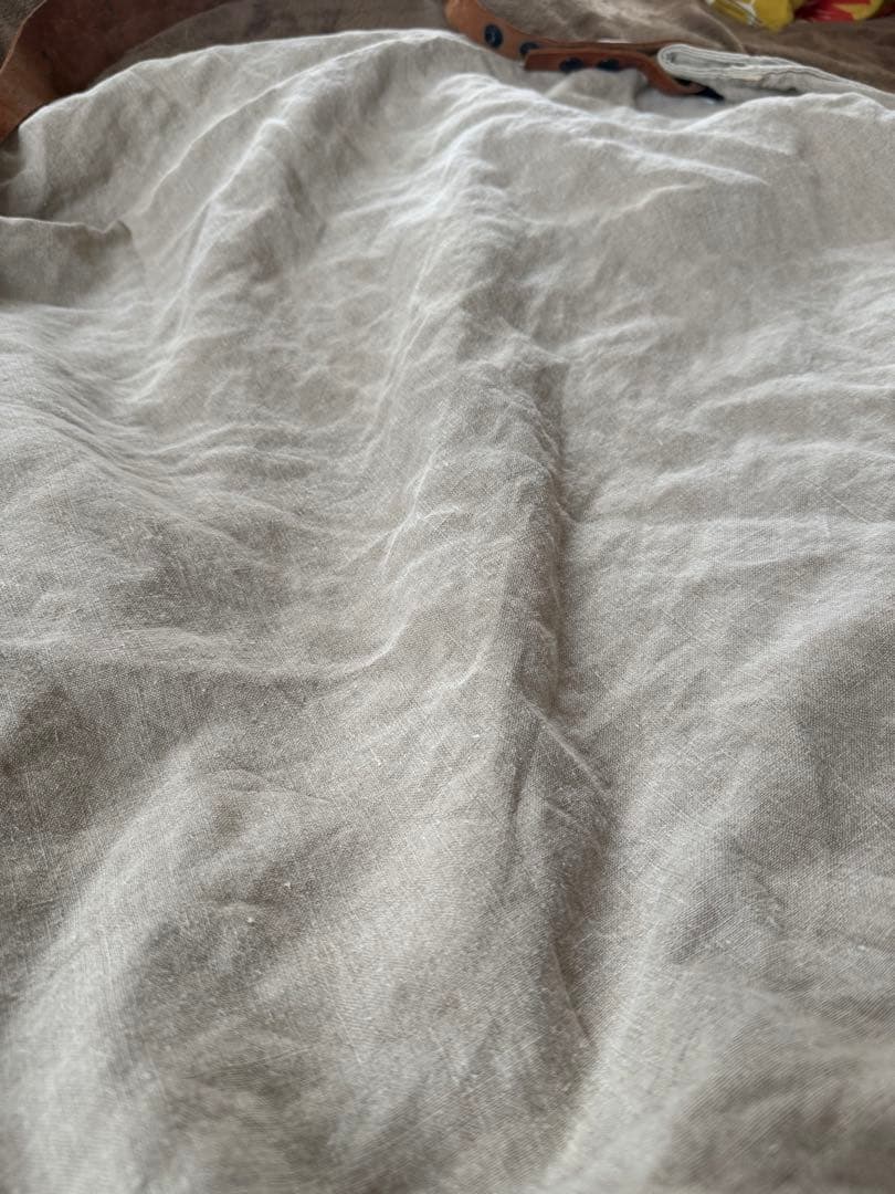 イヴアンドリューYVES ANDRIEUX リネンショルダーバッグ