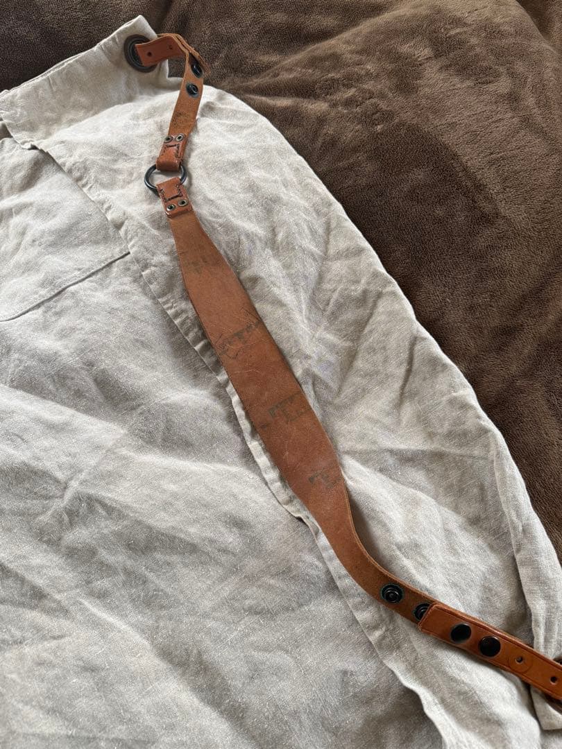 イヴアンドリューYVES ANDRIEUX リネンショルダーバッグ