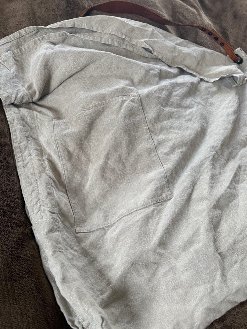 イヴアンドリューYVES ANDRIEUX リネンショルダーバッグ