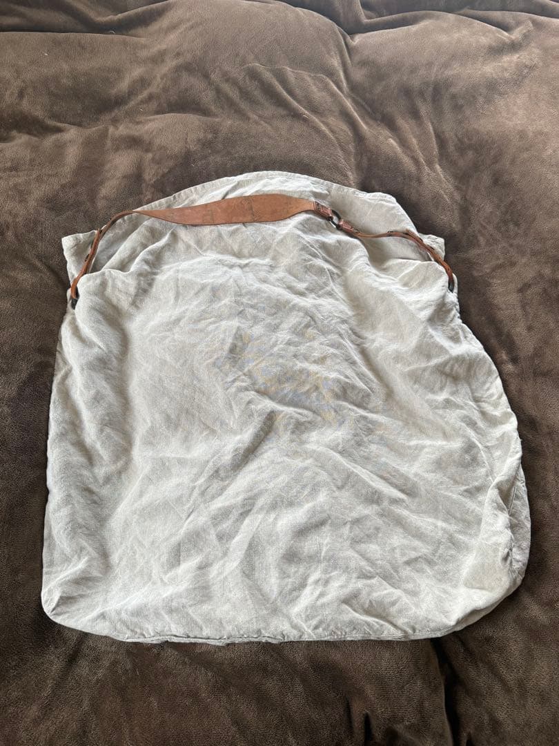 イヴアンドリューYVES ANDRIEUX リネンショルダーバッグ