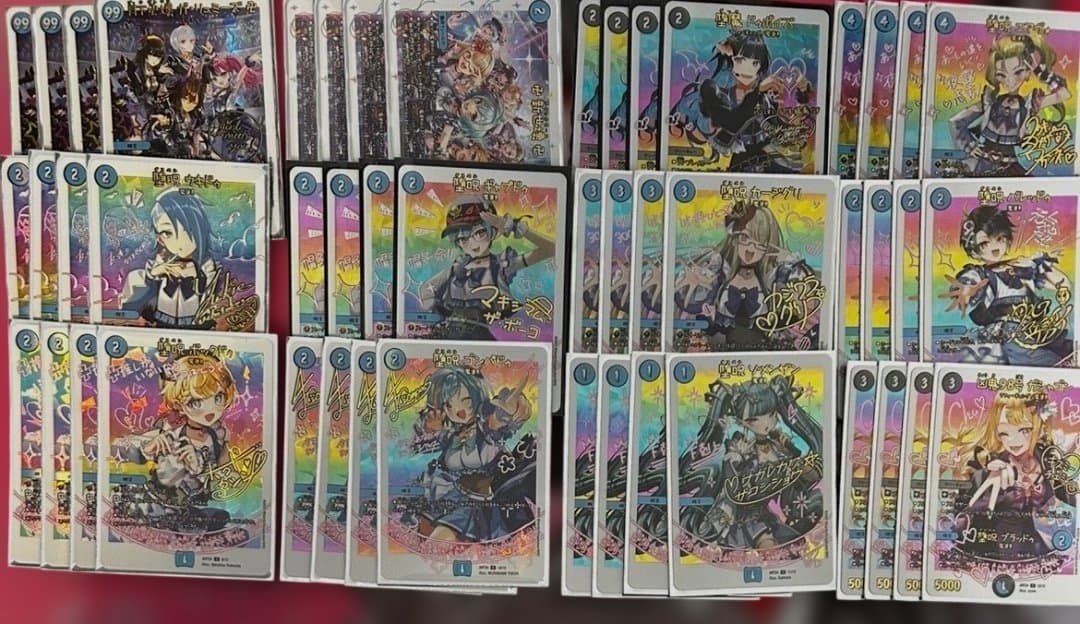 デュエマ　神アート 魔法少女アイドル「Girl Mage」　青魔導具　4枚ずつ