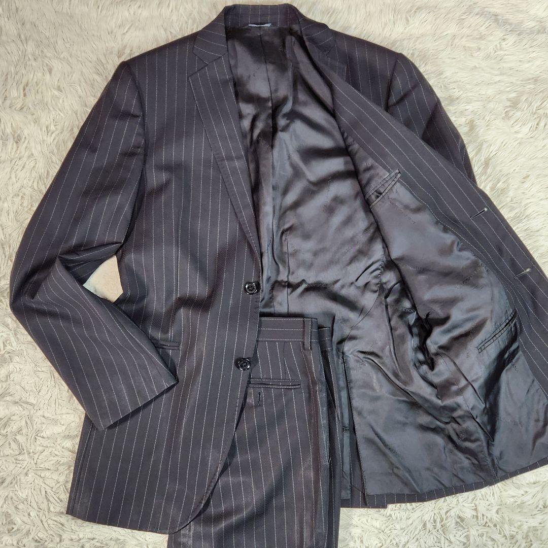 美品 ドルチェ&ガッバーナ セットアップ ストライプ ウール100% M