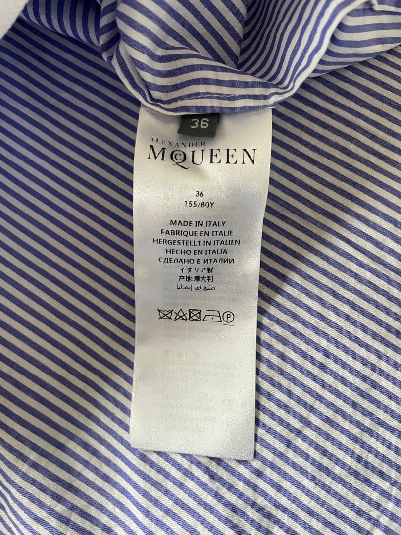 アレキサンダーマックイーン　シャツワンピース　36