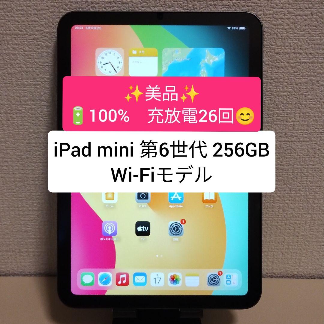 【美品・電池100%】iPad mini 第6世代 256GB Wi-Fiモデル