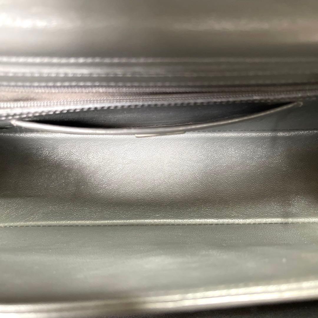 専用品COMTESSE ホースヘア×レザー グレー ハンドバッグ定価46万