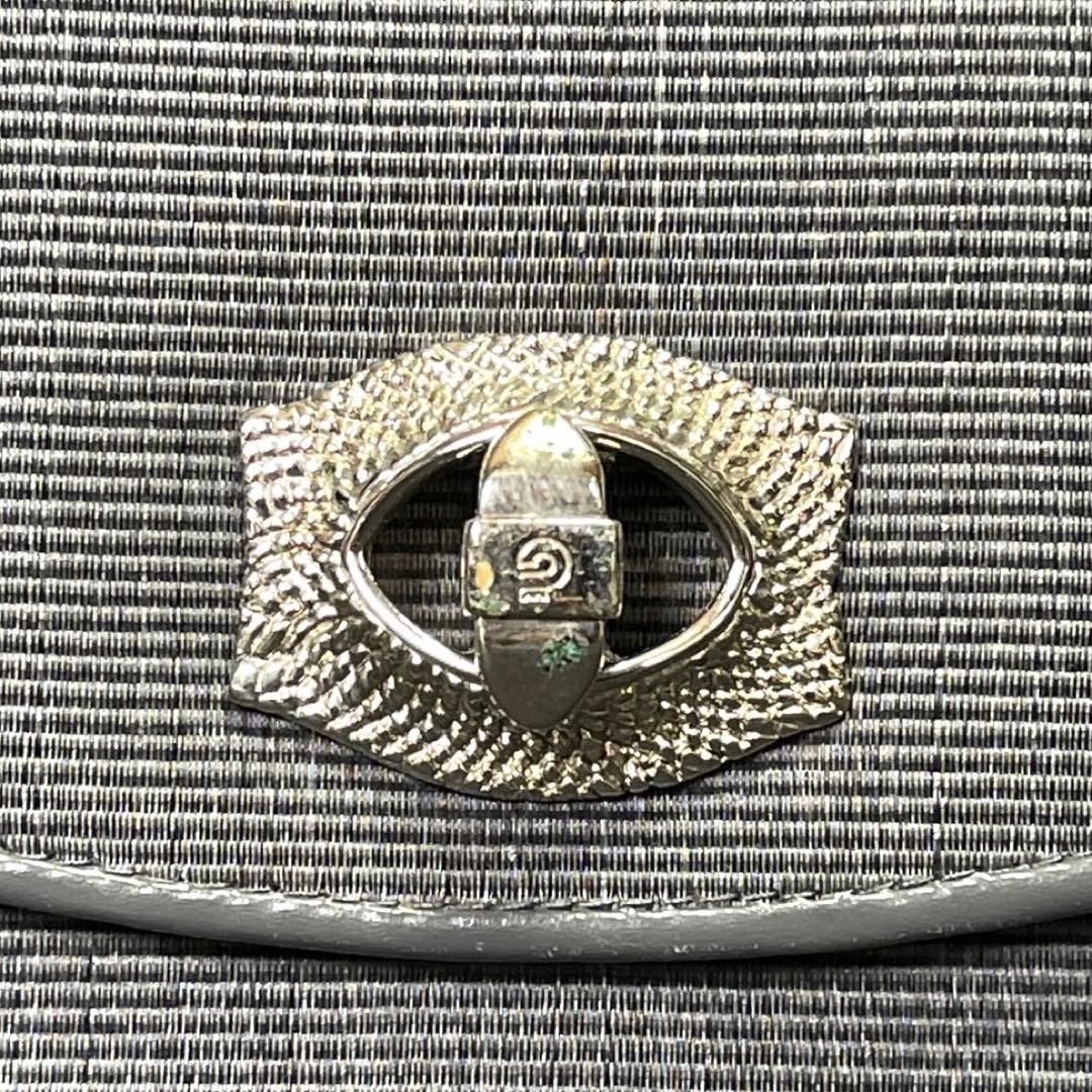 専用品COMTESSE ホースヘア×レザー グレー ハンドバッグ定価46万