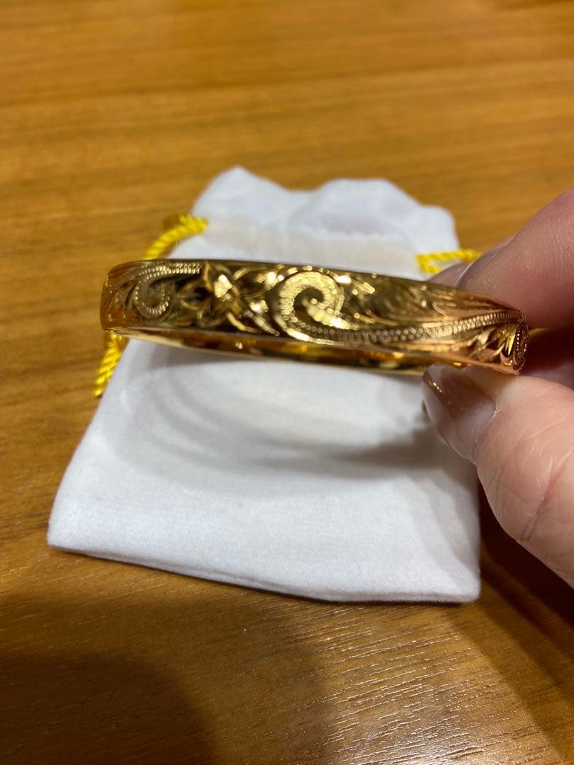 ハワイアンジュエリーバングル　K14コーティング