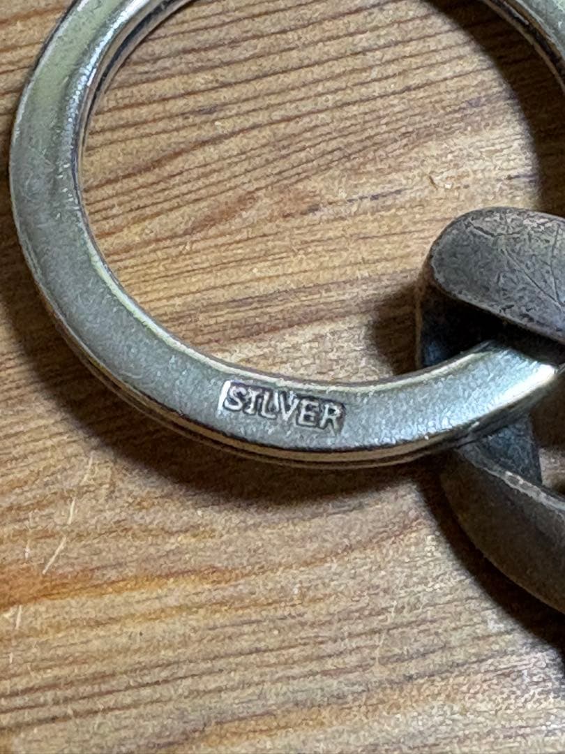 シルバー チェーンリングキーホルダー