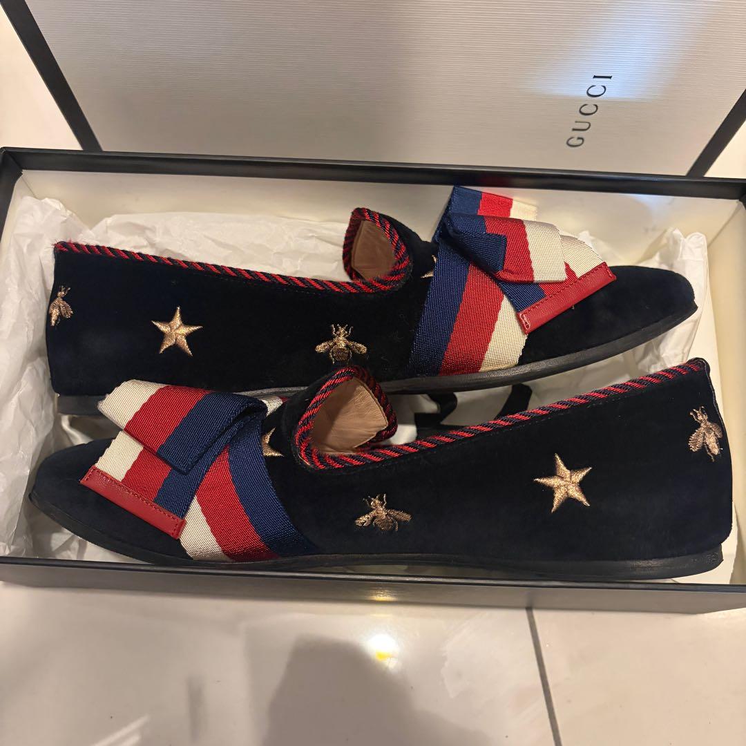 GUCCI ローファー 星刺繍　スリッポン