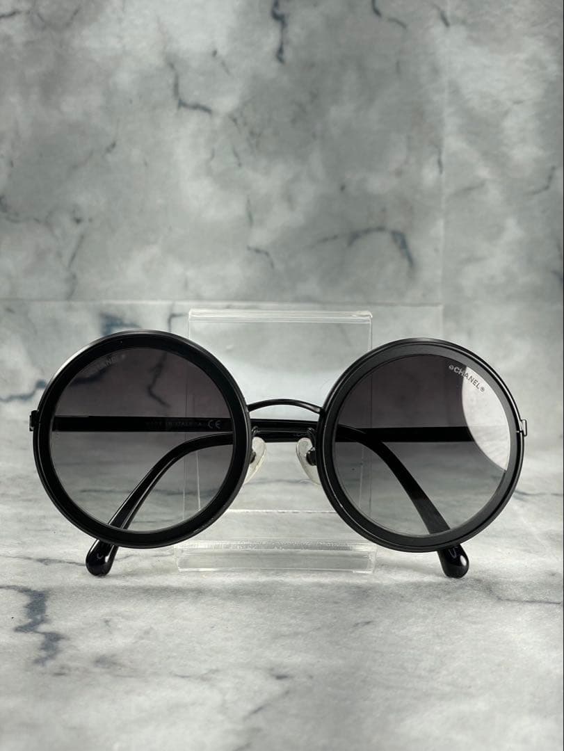 ✨付属品完備・美品✨CHANEL ラウンド サングラス ブラック