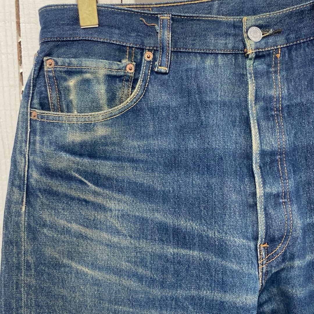 ★送料無料★Levis501★濃紺インディゴ 鬼ヒゲ Big Size★W36