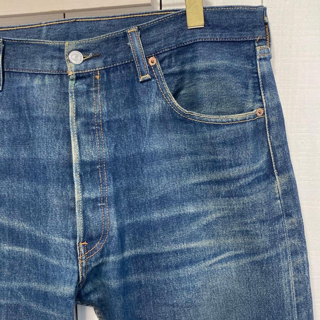 ★送料無料★Levis501★濃紺インディゴ 鬼ヒゲ Big Size★W36