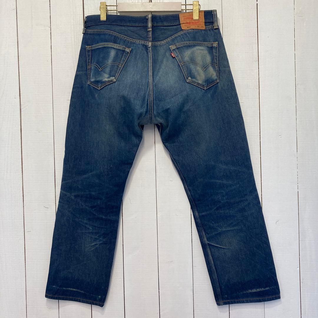 ★送料無料★Levis501★濃紺インディゴ 鬼ヒゲ Big Size★W36