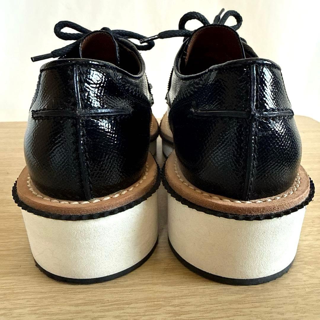 【極美品】GIVENCHYジバンシィブラックレザー フリンジ ローファー 厚底