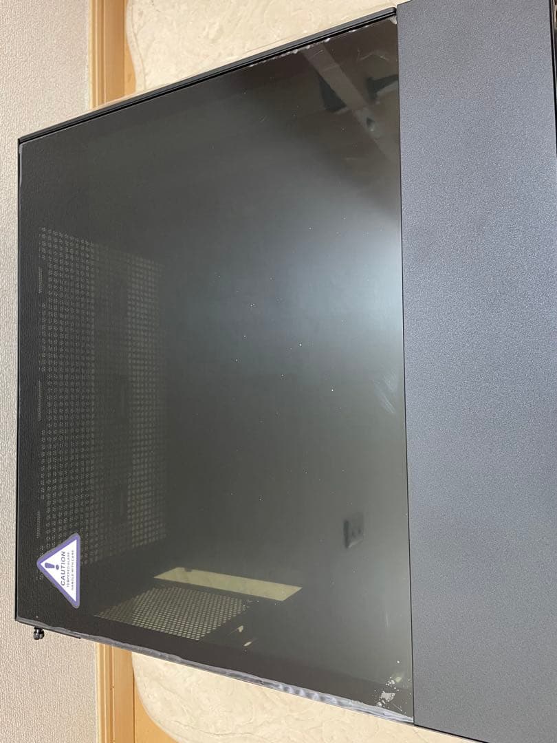 ブラックPCケース 透明サイドパネル付き