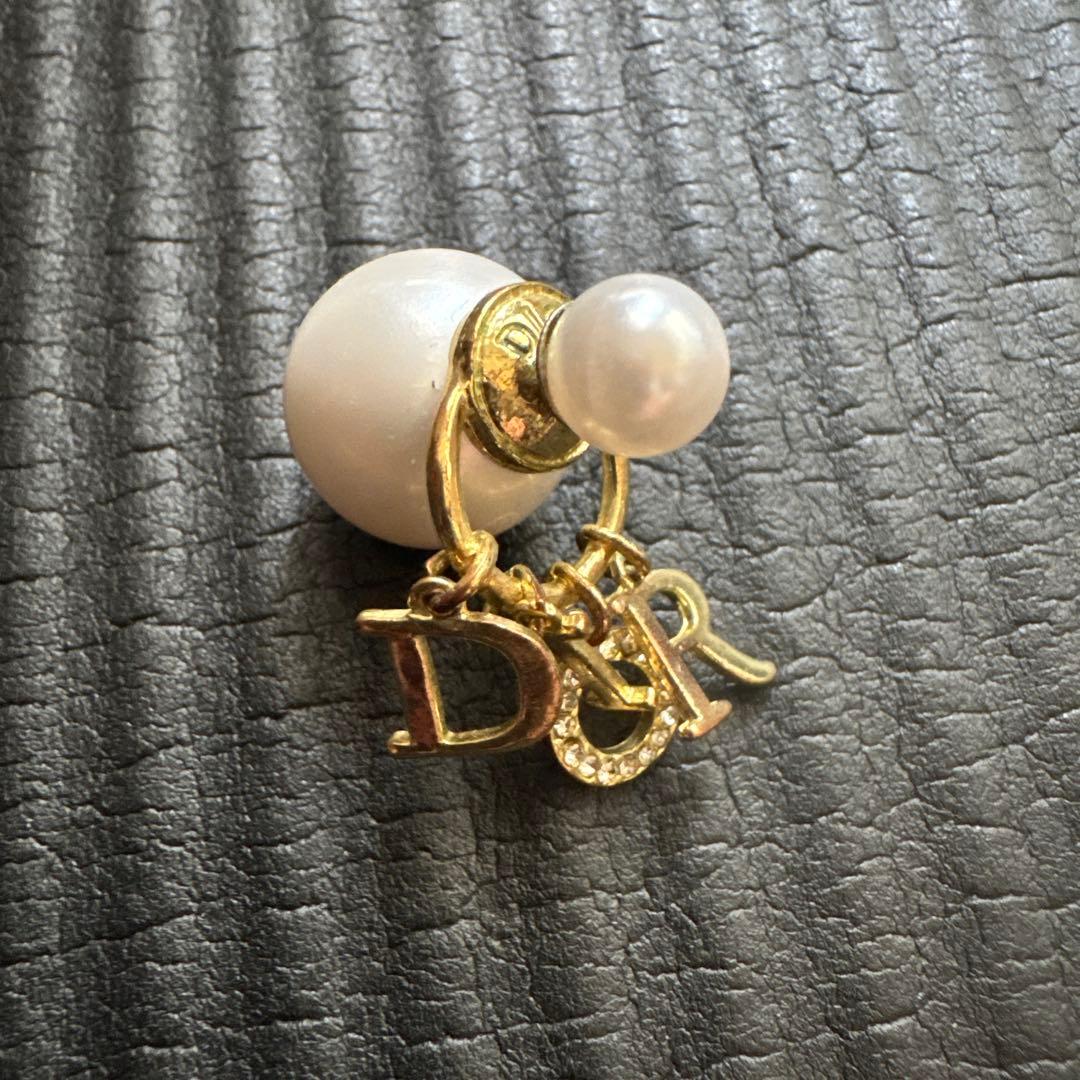 Dior ゴールド パール ピアス(片耳用)