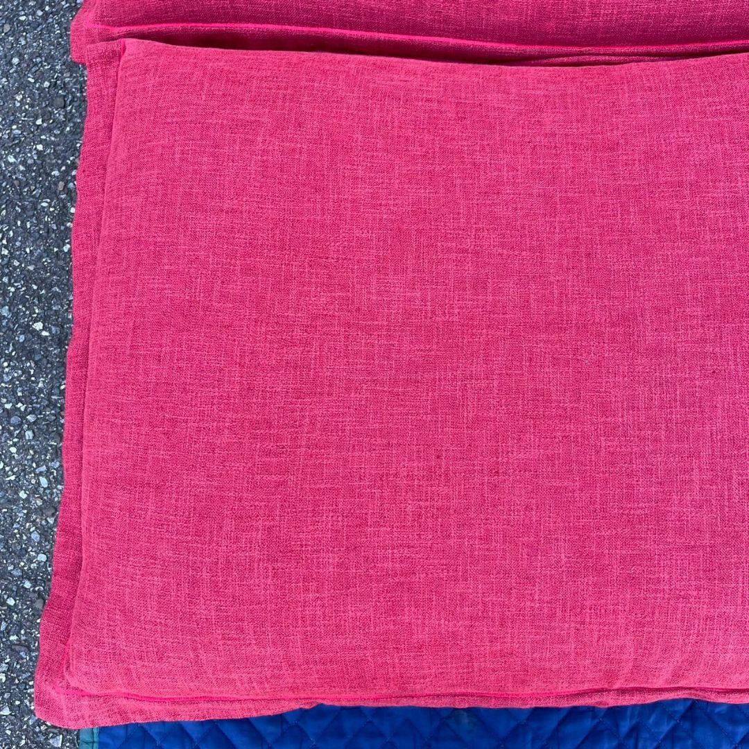 K◆　美品　リーン・ロゼ　2人掛けソファ　オットマン　レッド　千葉県館山市