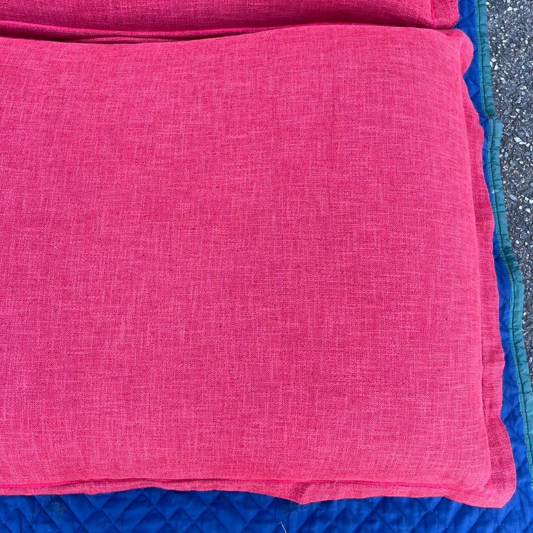 K◆　美品　リーン・ロゼ　2人掛けソファ　オットマン　レッド　千葉県館山市