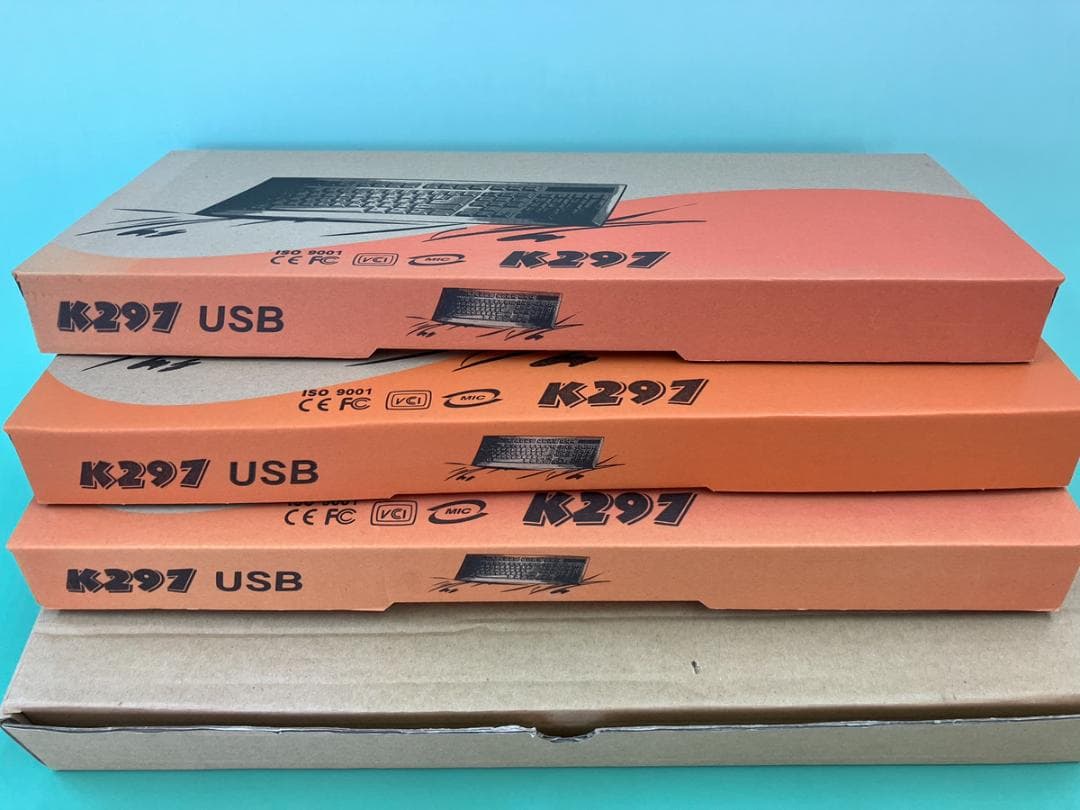 【未使用】USB キーボード　４個　美品　K297 エレコム
