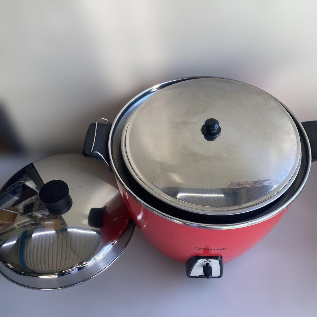 TATUNG（大同）　大同電鍋　TAC-15L 電気炊飯器　15人用　赤