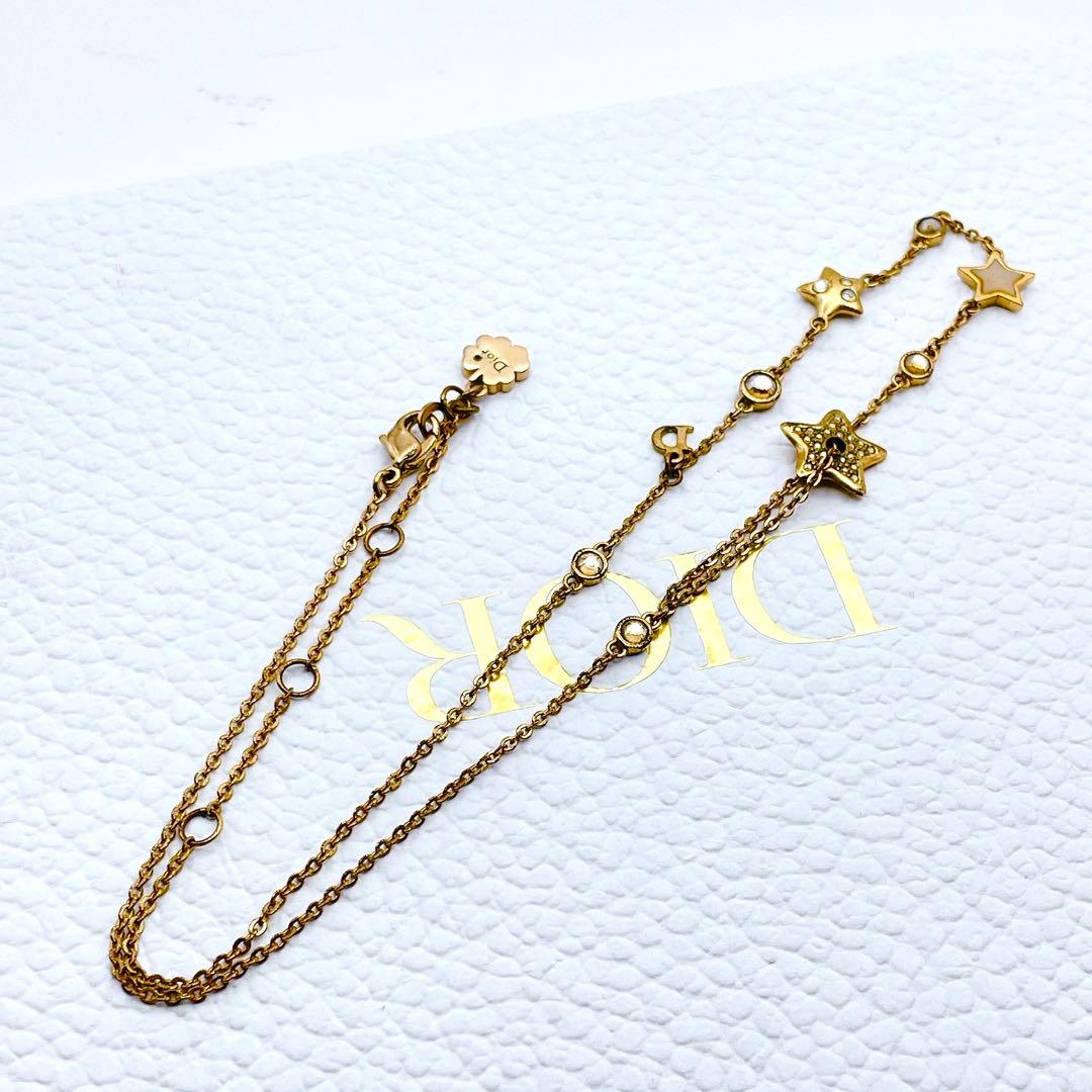Christian Dior ネックレス　スター　ストーン　ゴールド　petit