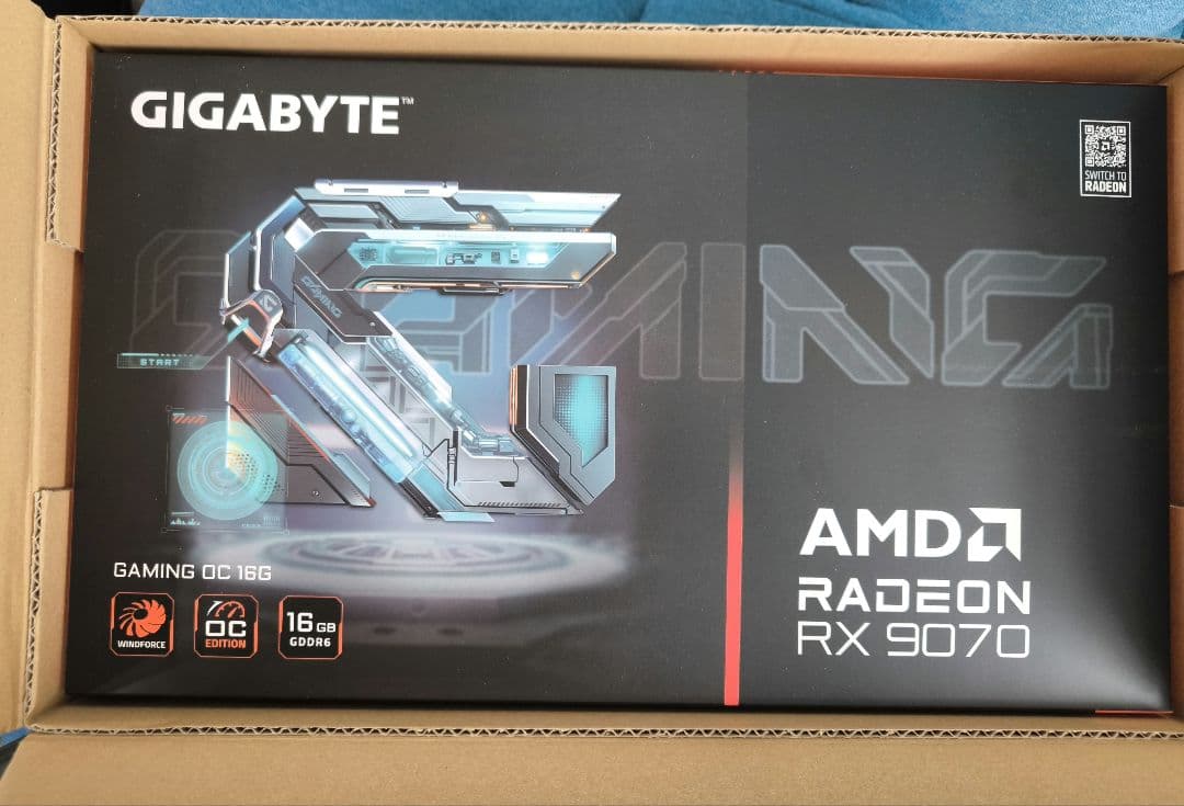 グラフィックボード・グラボ・ビデオカード GIGABYTE Radeon RX 9070 GAMING OC 16G