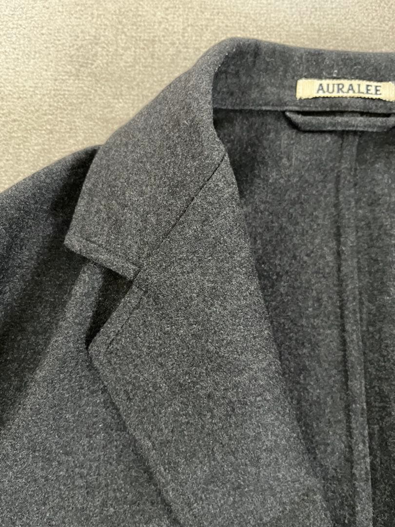 ジャケット・アウター AURALEE WOOL FULLING FLANNEL JACKET