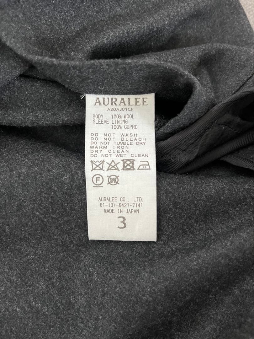 ジャケット・アウター AURALEE WOOL FULLING FLANNEL JACKET