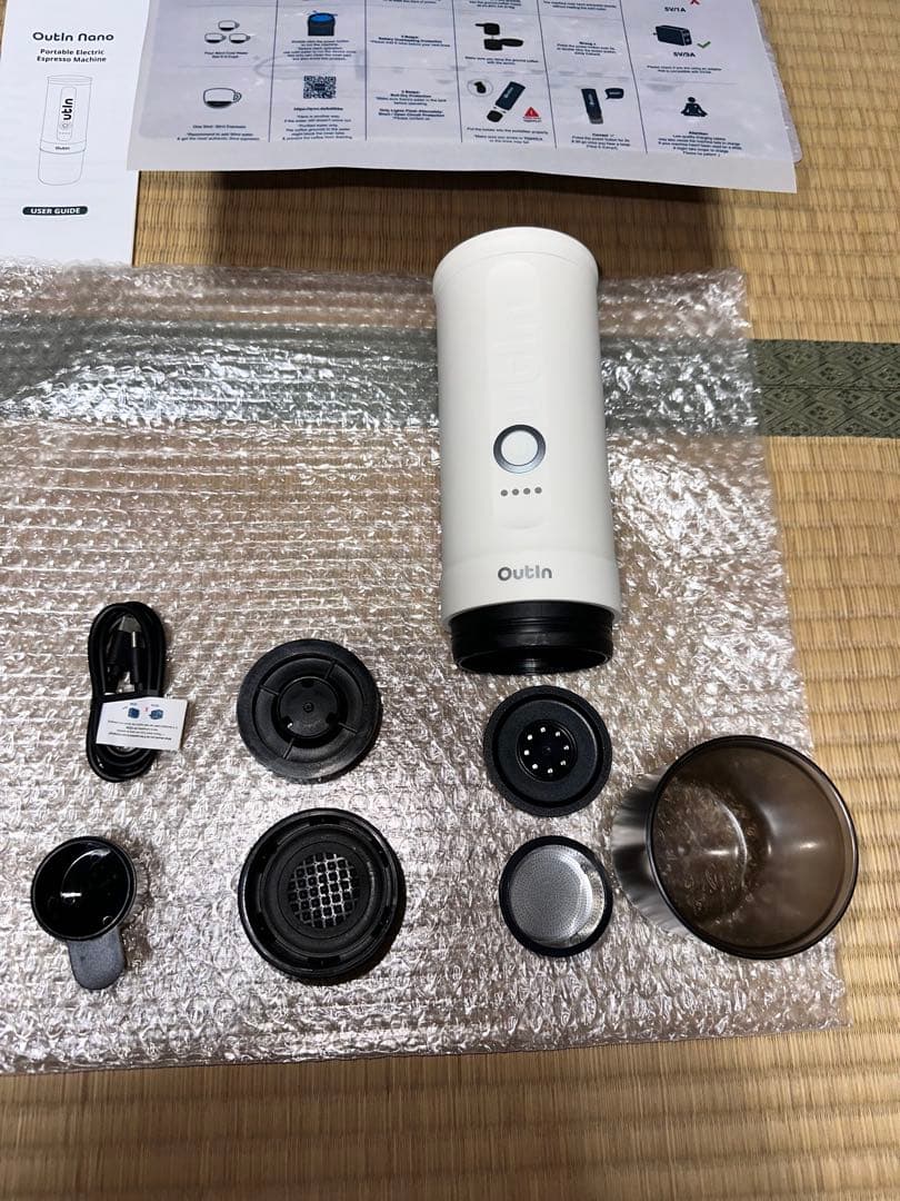 コーヒーメーカー・エスプレッソマシン outin nano + nano basket plus (White)