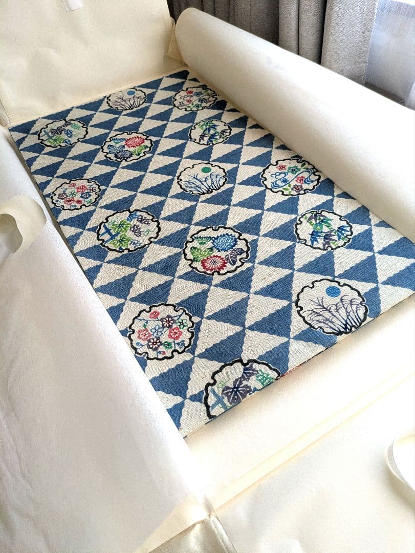 正絹銀座もとじ雪輪文様開名古屋