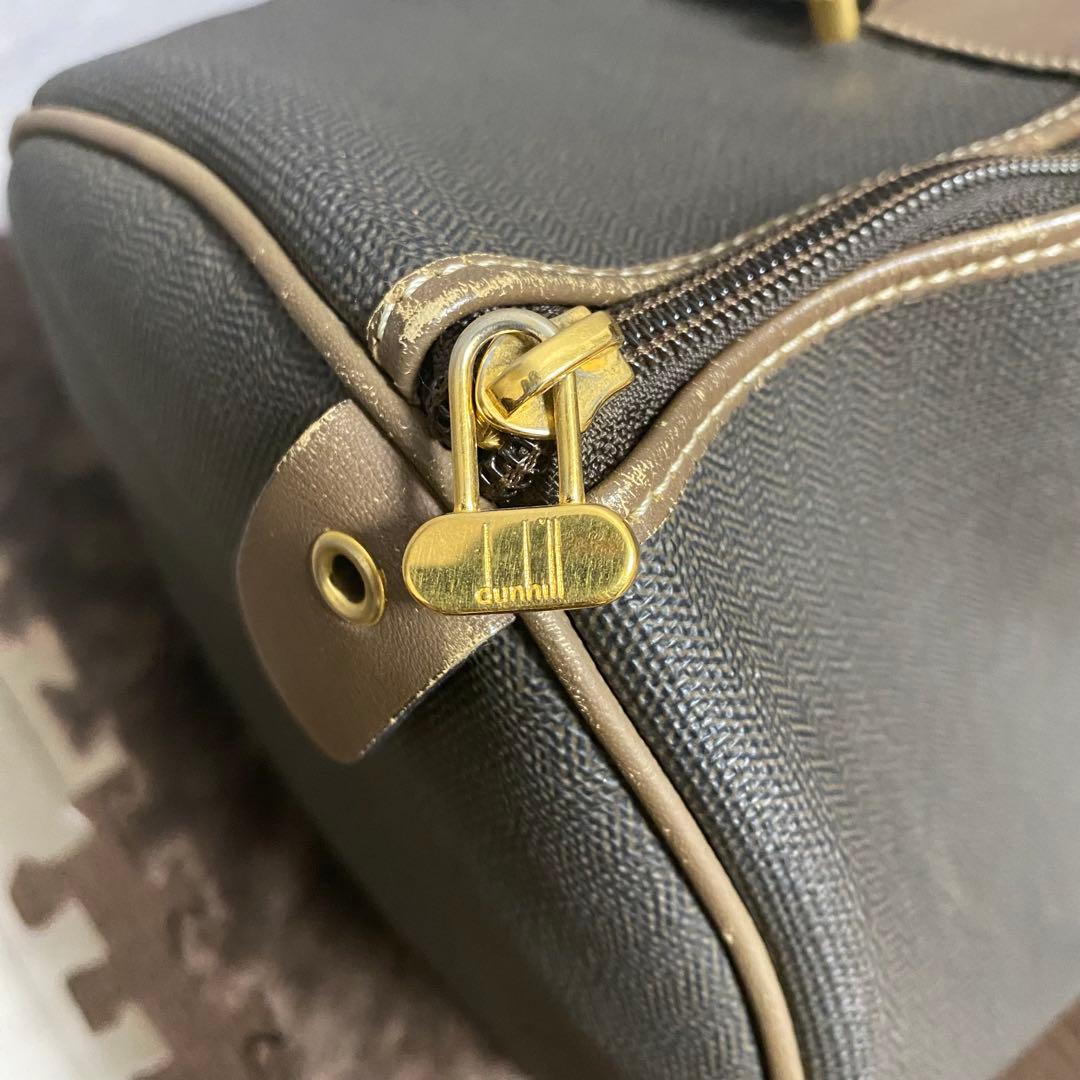 ダンヒル dunhill PVC レザー ボストンバッグ