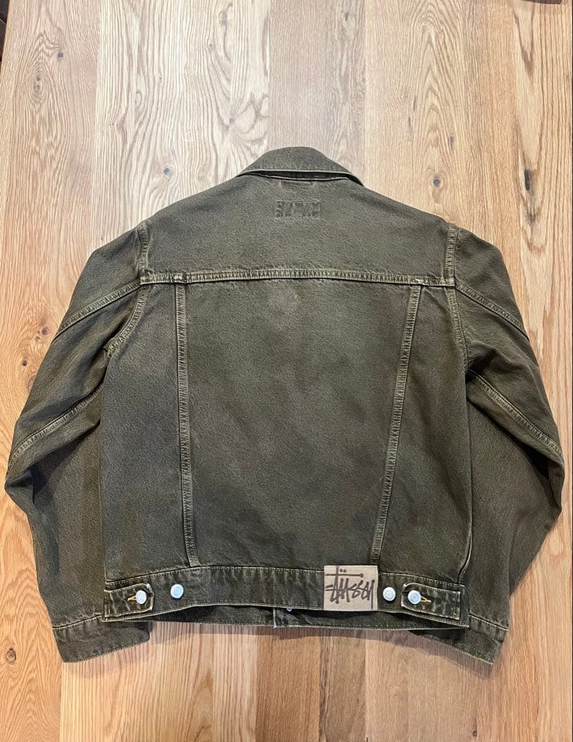 Stussy トラッカーデニムジャケット Sサイズ　ブラウン