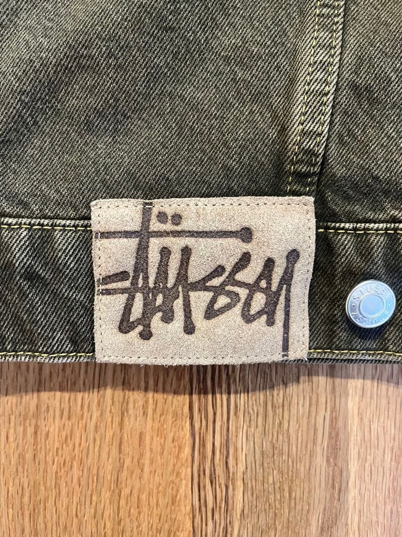 Stussy トラッカーデニムジャケット Sサイズ　ブラウン