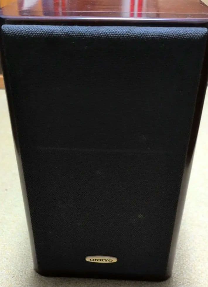 ONKYO D-202AX LTD ダークウッド スピーカー 2台ケーブルセット