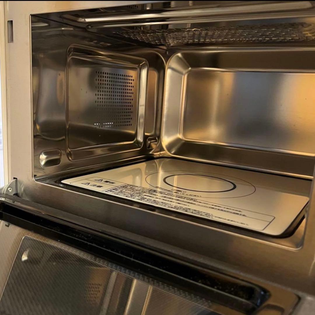 アイリスオーヤマ ホワイト オーブンレンジ ステンレス製